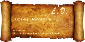 Luczay Dorottya névjegykártya